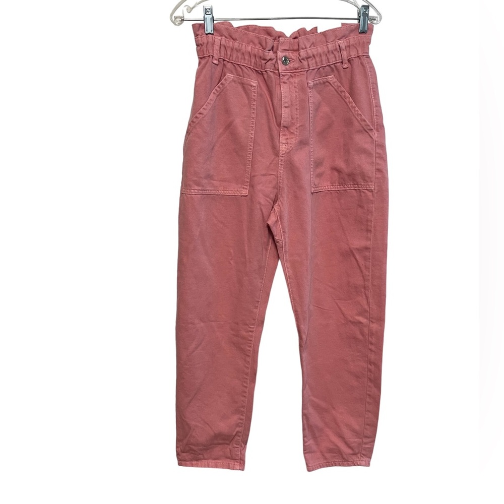 Zara Pink High-Waisted Pants